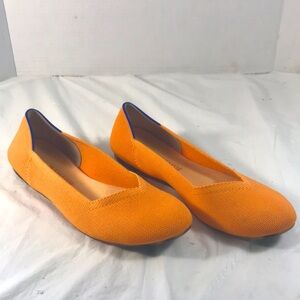 Rothy’s The Flat Women’s Retired Lemon Drop Marigold Slip On Round Toe Shoes